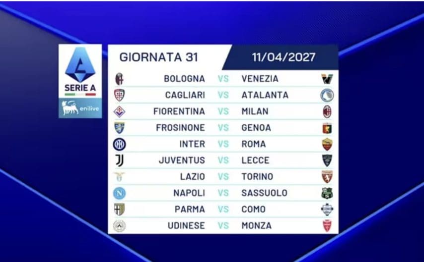 Trentunesima giornata