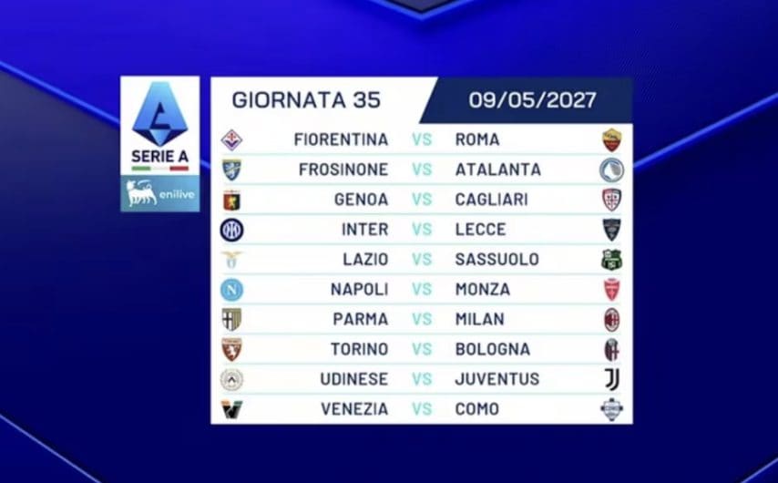 Trentacinquesima giornata