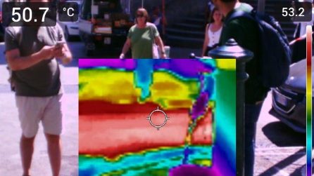 Termocamera su Napoli, temperature altissime nei giorni di ondate di calore