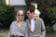 Virna Toppi e Nicola Del Freo in Trussardi lei con sandali Gianvito Rossi