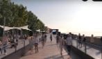 Come sarà il villaggio dell'America's Cup sul Lungomare di Napoli: pedane sugli scogli e piattaforme a mare