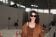 Giulia Michelini alla sfilata di Max Mara con occhiali Max Mara Eyewear