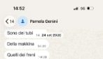 I messaggi di Pamela Genini