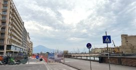 Nuovo Lungomare di via Partenope a Napoli pronto a novembre: resta pedonale
