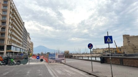 Nuovo Lungomare di via Partenope a Napoli pronto a novembre: resta pedonale