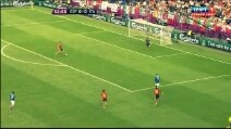 L'incredibile errore di Balotelli in Spagna-Italia 1-1