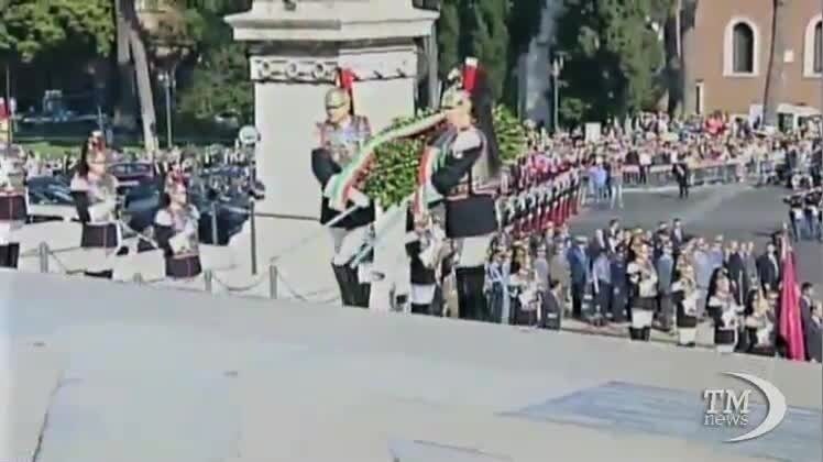 Napolitano celebra il 25 aprile e ricorda la liberazione al Vittoriano