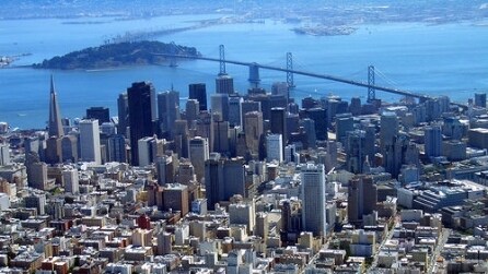 Spettacolare viaggio a San Francisco dall'alto