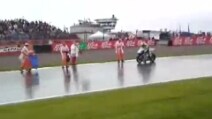 Il burnout di Valentino Ross al Sachsenring nel 2008