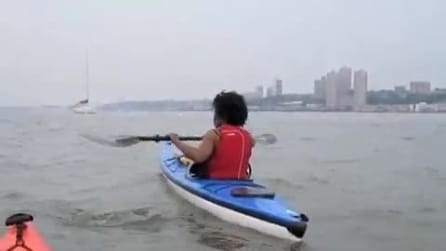 Kayak nello Hudson River