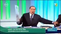 Berlusconi: botte in testa al giornalista in diretta tv