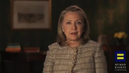Hillary Clinton a favore dei matrimoni gay