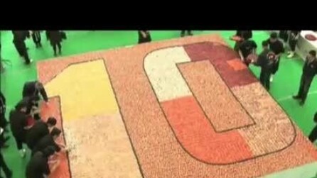 Sushi da record, un mosaico con 2.0647 pezzettini