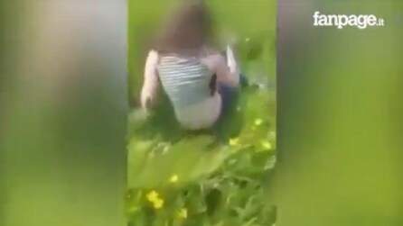 Bate na filha de 12 anos no parque: imagens chocantes