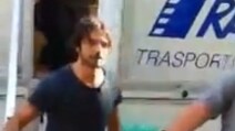 Marco Bocci sul set di Squadra Antimafia 7 a Catania