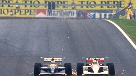 L'epica battaglia tra Senna e Mansell al Gp di Spagna del 1991