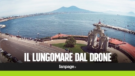 Lungomare di Napoli visto dal drone, le immagini spettacolari