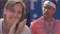 Fabio Fognini batte ancora Nadal e sugli spalti una tifosa speciale: Flavia Pennetta
