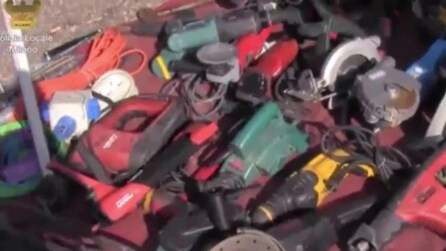 Milano, sequestrati oltre diecimila utensili per l'edilizia rubati