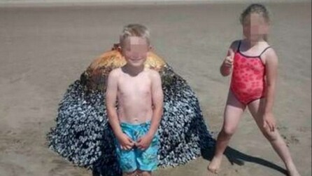 As crianças encontram um objeto estranho na praia, eles acreditam que é uma bóia, mas a verdade é bem diferente