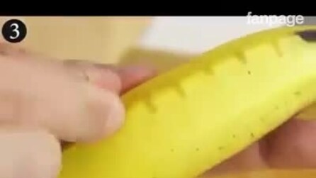 Faz cortes na banana, o motivo é genial