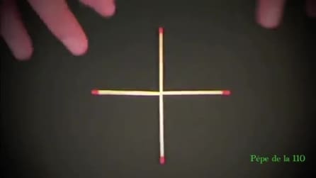 Você consegue formar um quadrado movendo apenas um palito de fósforo?