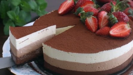 Torta mousse al triplo cioccolato: il dessert senza cottura che piacerà a tutti