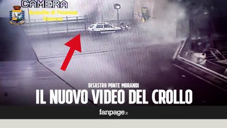 Crollo Ponte Morandi a Genova, nuovo video del momento del crollo da una telecamera fissa