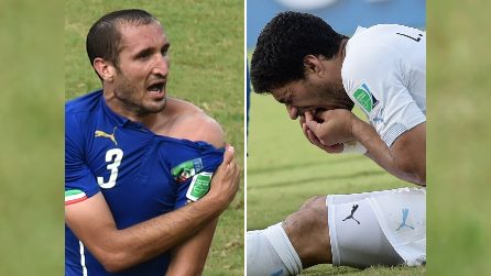 Quattro anni dopo arriva la vendetta di Chiellini su Suarez, in Fifa 19