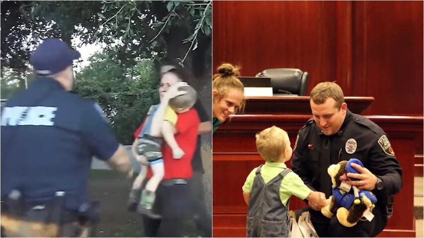 Poliziotto eroe salva un bambino col massaggio cardiaco: l'emozionante ...