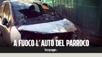Paura al Vomero, giovane dà fuoco all'auto del parroco: "Non sappiamo perché l'ha fatto"