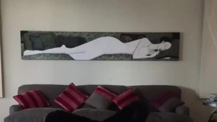 Alessia Marcuzzi si tiene in forma con lo yoga