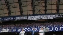 Ultras Lech Poznan danno spettacolo in curva