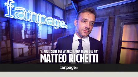 Richetti: "Abolizione vitalizi è questione di serietà. Legge è del PD, non esiste una proposta del M5s"