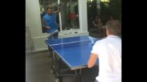 Christian Vieri nuovo campione di ping pong