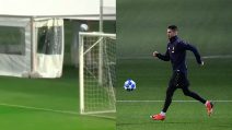 Cristiano Ronaldo inventa una cosa pazzesca in allenamento