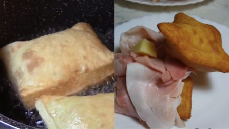 Le crescentine fritte e ripiene: la ricetta emiliana da provare