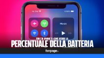 L'unico modo di vedere la percentuale della batteria in iPhone X