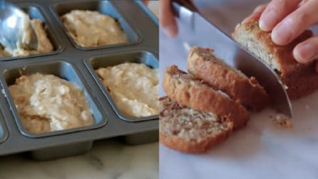 Mini plumcake noci e cocco: soffici e deliziosi