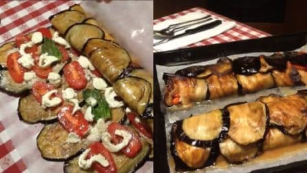 Rotolo di melanzane farcito: un contorno saporito e veloce