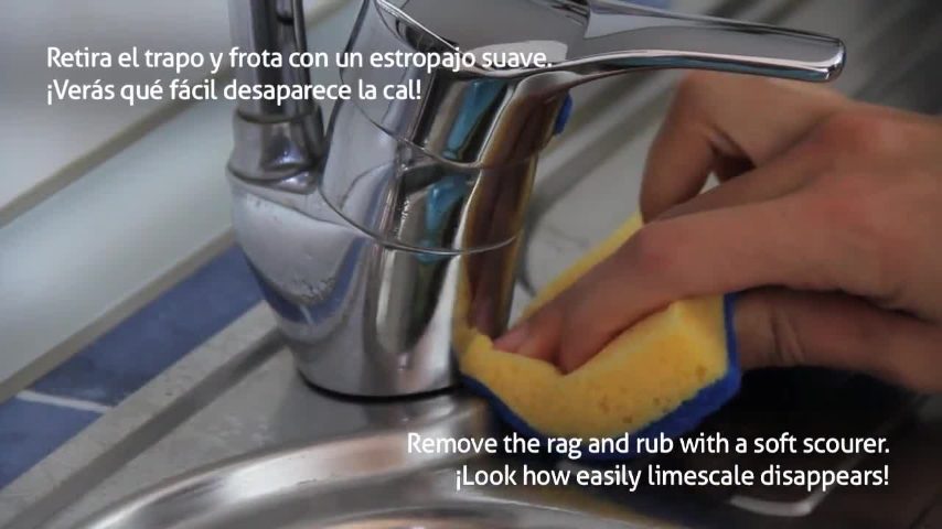 How to remove limescale from sink