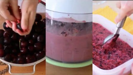 Gelato alle ciliegie fatto in casa: genuino e dal sapore unico