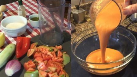 Zuppa fredda con pomodori e peperoni: una ricetta perfetta per i pranzi estivi