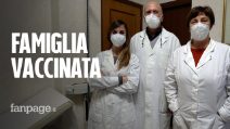 Padre madre e figlia medici si vaccinano insieme: "Stiamo benissimo, fatelo tutti"
