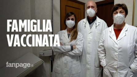 Padre madre e figlia medici si vaccinano insieme: "Stiamo benissimo, fatelo tutti"
