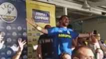 Matteo Salvini: i cori durante il comizio ad Agropoli