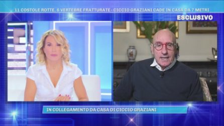 Domenica Live - Ciccio Graziani racconta la caduta e il ricovero