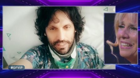 GFVip, Maria Teresa Ruta riceve il videomessaggio del fratello