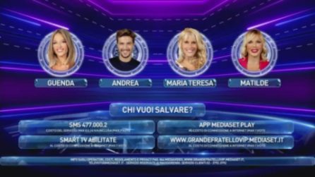 GFVip, i nominati sono Guenda, Maria Teresa, Matilde Brandi e Zelletta