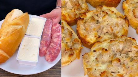 Crostini salsiccia e stracchino: l'antipasto delizioso pronto in soli 10 minuti!